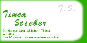 timea stieber business card